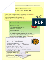 Possessive Pronouns Vs Possessive Adjectives