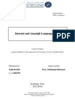 Internet and Amazigh Language Safety