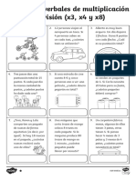 Problemas Verbales de Multiplicacion y Division Fichas de Actividad - PDF Versión 1