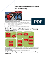 5 Tips For More Effective Maintenance Planning and Scheduling