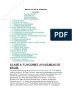 Modulo de Excel Avanzado