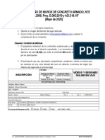 Curso: "Diseño de Muros de Concreto Armado, Nte E.060.2009, Proy. E.060.2019 y ACI.318.19" (Mayo de 2020)