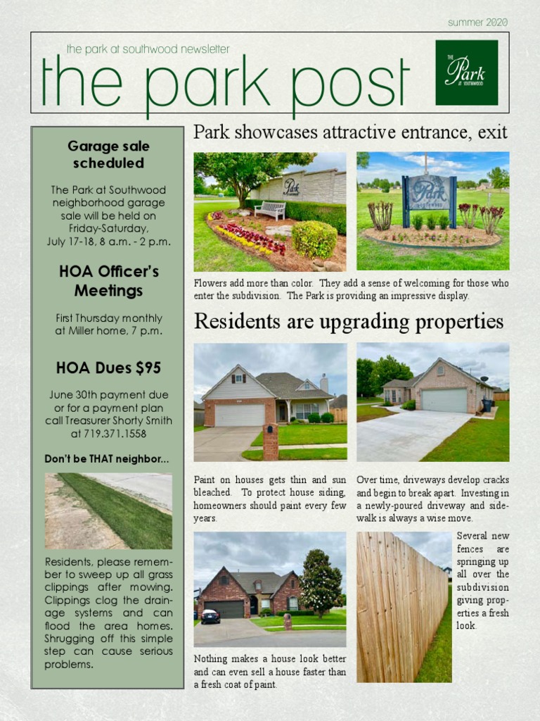 Southwood Neighborhood Updates & Events | PDF | Nature