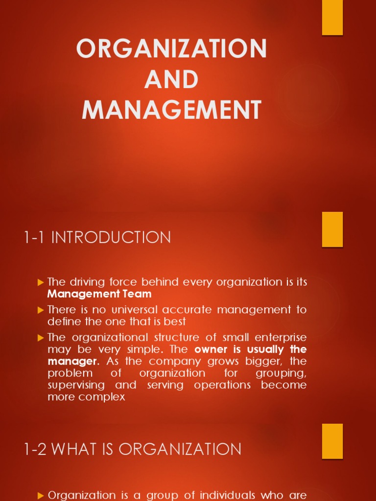 Understanding Organizational Management | PDF | Organizational ...
