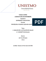 Salud y Su Relacion Con Enfermeria Comunitaria