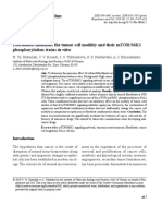 Fibroblasts Modulate The Tumor Cell Motility and Their mTOR/S6K1 Phosphorylation Status in Vitro