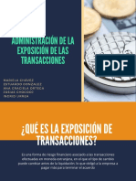 Presentació Admnistración de La Exposición de Las Transacciones