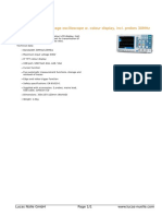 Digital Dual Trace Storage Oscilloscope W. Colour Display, Incl. Probes 30Mhz