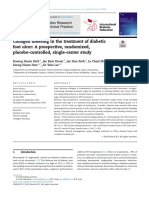 Collagen Dressing in The Treatment of Diabetic Foot Ulcer: A Prospective, Randomized, Placebo-Controlled, Single-Center Study