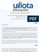 3. PLAN DE DESARROLLO ESTRATÉGICO DE EDUCACIÓN PÚBLICA QUILLOTA 2018 - 2023