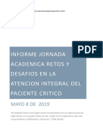 Informe de Retos y Desafios en La Atencion Integral de Paciente Critico