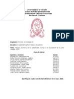 Impacto económico COVID Zona Oriental