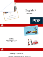 English 5 Intermediate 2: Buying a Car Unit