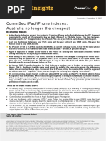 Commsec Ipad/Iphone Indexes: Australia No Longer The Cheapest