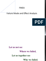 Fmea Failure Mode and Effect Analysis: Thought For The Day