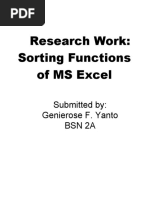 Excel Data Sorting Techniques | PDF | Microsoft Excel | Computing