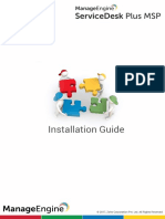 ManageEngine ServiceDeskPlusMSP 8.1 Help InstallationGuide