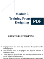 Training Program Designing