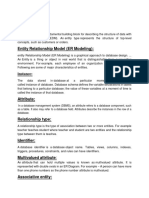 Question no 1 and 2 - Entity Relationship Modeling and Database Concepts