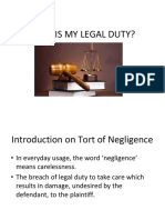 What Is My Legal Duty