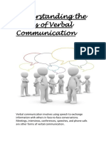 Understanding The Basics of Verbal Communication (Week 5)
