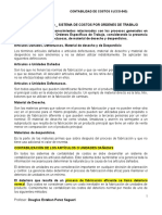 UNIDAD I - 2da - Parte - SISTEMA DE COSTOS POR ORDENES DE TRABAJO