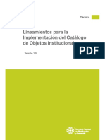 2 Lineamiento - Catalogo - Objetos - Institucional