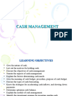 Cash Manaagement