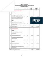 L Excavation & Earth Works: Bill of Quantities