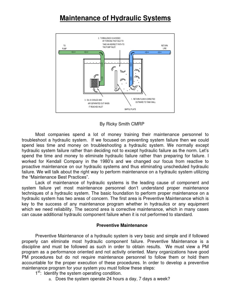 Hydraulic System Maintenance Essentials | PDF | Pump | Valve