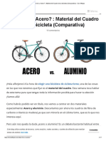 ¿Aluminio o Acero - Material Del Cuadro de La Bicicleta (Comparativa) - Con Alforjas