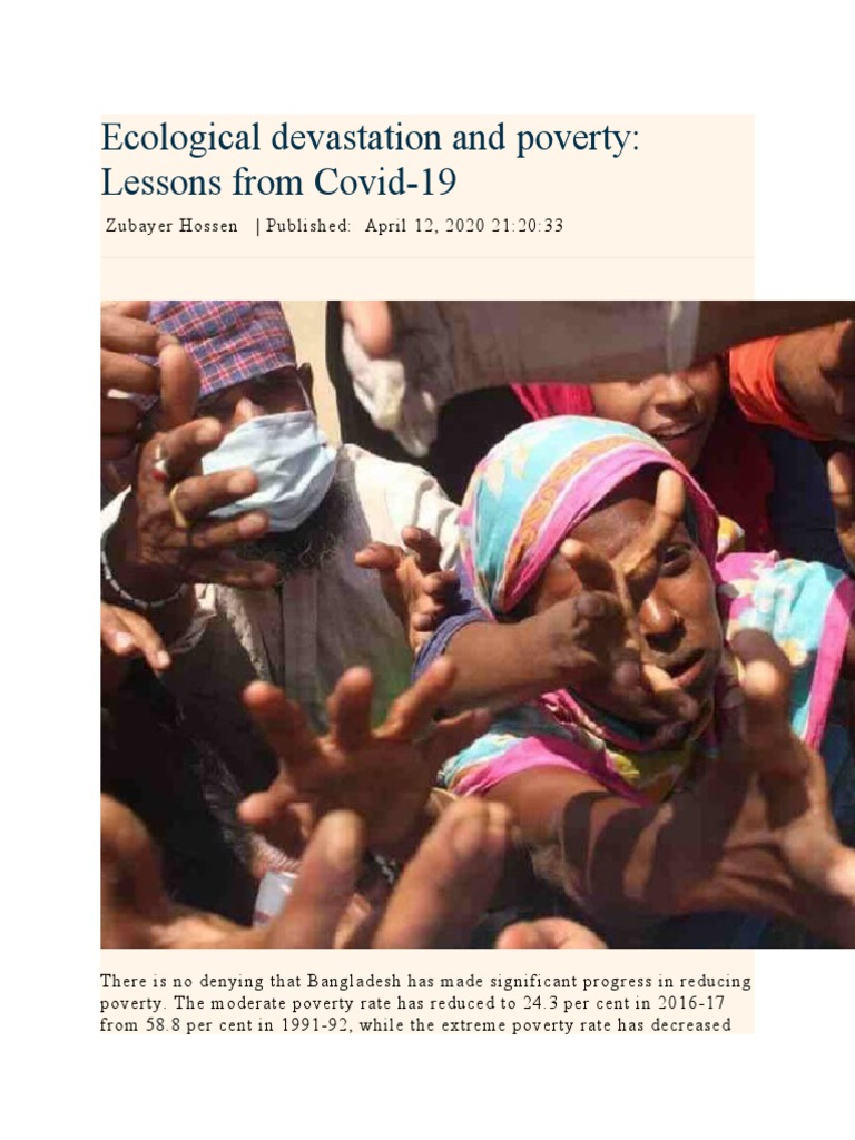 Covid-19's Impact on Poverty in Bangladesh | PDF | Poverty | Poverty ...