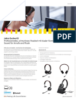 Jabra Evolve65 Datasheet 2017 De