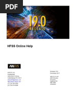 HFSS Help PDF