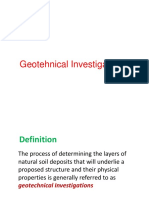 Lecture 4 Geotechnical Investigation PDF