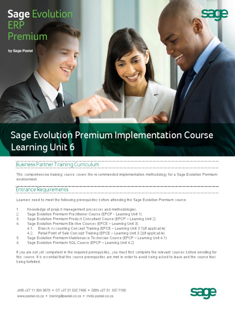 Sage Evolution Premium Training Guide | PDF | Login | Pro Forma