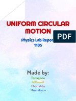 Uniform Circular Motion: Physics Lab Report 1105