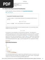 8.3 Optional Exponential Distribution