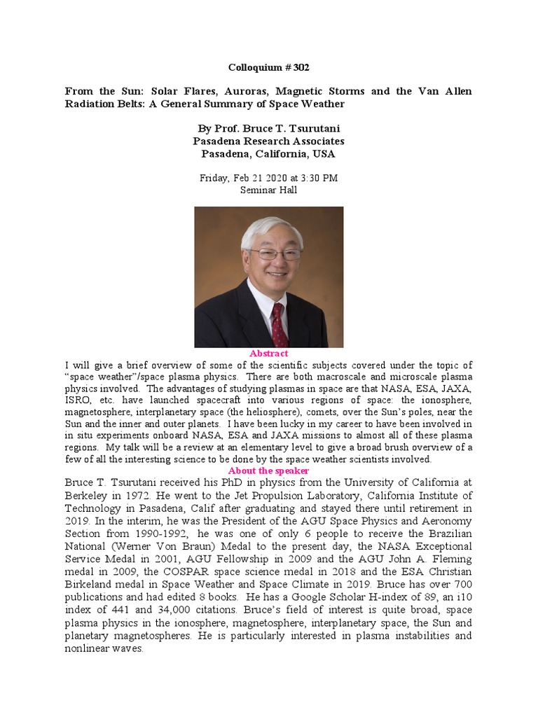 Colloquium | PDF | Science & Mathematics