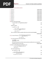 8 Particle Physics: Answers To Exam Practice Questions