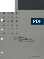 iRMX®1 Terminal Handler Reference Manual: Order Number: 462930-001