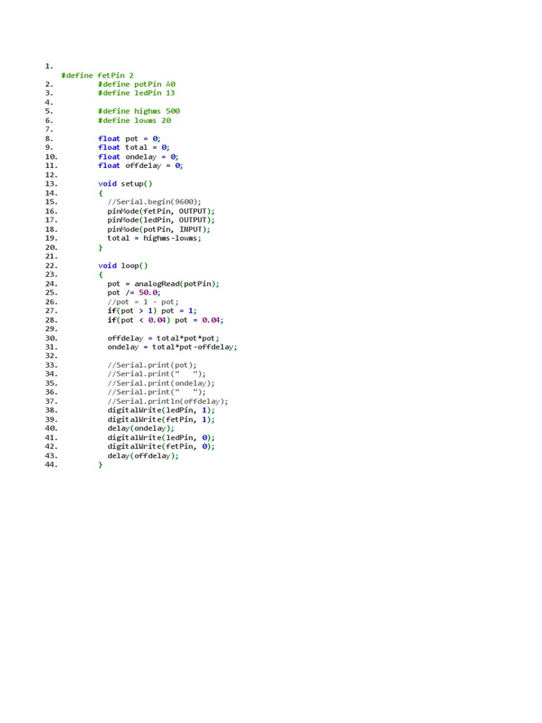 Arduino Injector Control | PDF