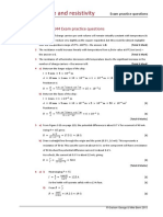 10 Resistance and Resistivity: Page 142-144 Exam Practice Questions