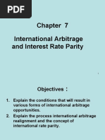 Lecture 8 (Chapter7) - International Arbitrage and Interest Rate Parity