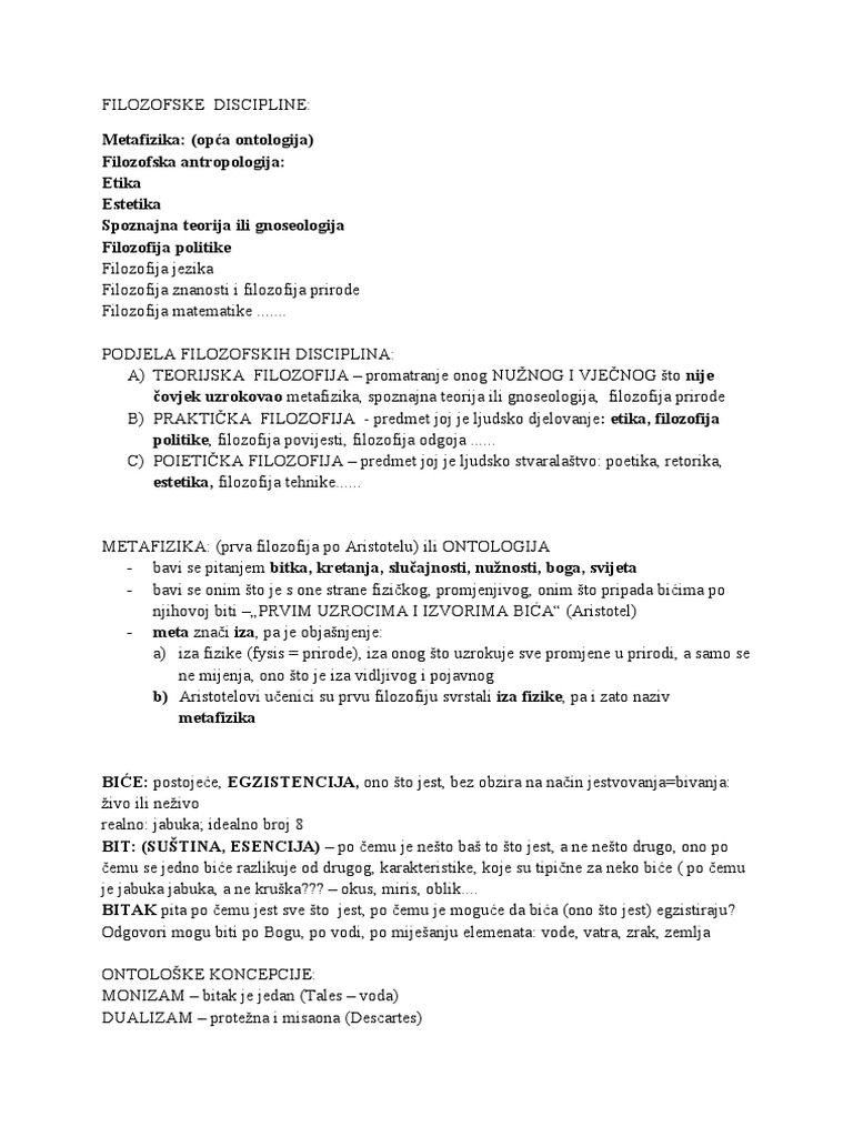 Metafizika | PDF