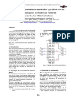 Simulation D'un Convertisseur Matriciel de Type Direct Avec Les Deux Stratégies de Modulation de Venturini