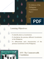 Evolution of The Philippine Constitution: Adrian Z. de Lumen, LPT