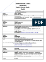 Grade 1 Weekly Diary PDF