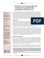 An unexpected patron. A social-scientific reading of the parable of the Vineyard Labourers (Mt 20.1-15) (E. van Eck et al.)