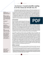 Do Not Question My Honour. A Social-Scientific Reading of The Parable of The Minas (LK 19.12b-24,27) (E. Van Eck) PDF